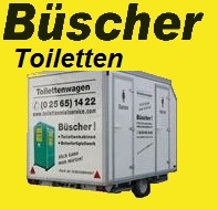 Toilettenwagen mit hochwertiger Ausstattung f�r Selbstabholer und selbstverst�ndlich auch frei Haus geliefert